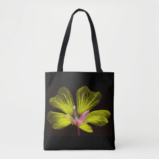 Gele ventilatorkracht-Canvas tas (Voorkant)