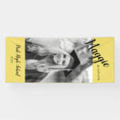 Gele verticale foto-Afstuderen banner (Horizontaal)