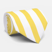 Gele verticale strepen stropdas (Opgerold)