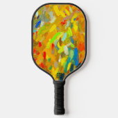 Gele Vinger Schilderen Pickleball Paddle (Voorkant)