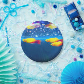 Gele vis papieren bordje (Feest)