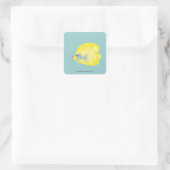 Gele Vis Sticker (Tas)