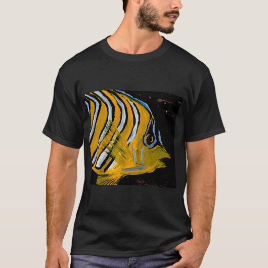 Gele vis t-shirt (Voorkant)