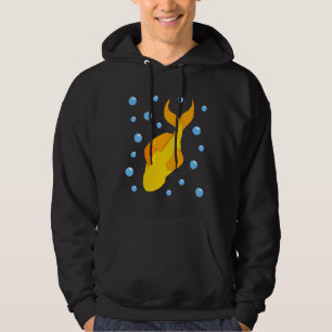 Gele visduik hoodie