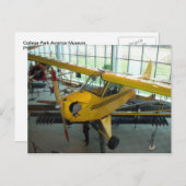 Gele vlakte.  College Park Aviation Museum Briefkaart (Voorkant / Achterkant)
