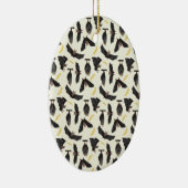 gele vleermuizen keramisch ornament (Rechts)