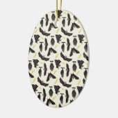 gele vleermuizen keramisch ornament (Links)