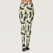 gele vleermuizen leggings (Achterkant)