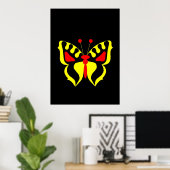 Gele vlinder poster (Thuiskantoor)