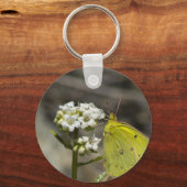 Gele vlinder sleutelhanger (Voorkant)