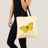 Gele vlinder tote bag (Voorkant (product))