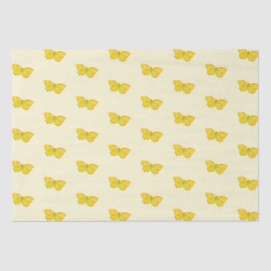 Gele vlinder Vliegende brimstone Tissuepapier (Voorkant)