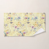 gele vlinderbloemenpastel bad handdoek (Handdoek)