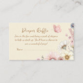 Gele vlinderluier Raffle Enclosure Kaart (Voorkant)