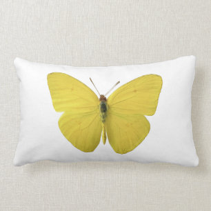 Gele vlinderpiloot kussen