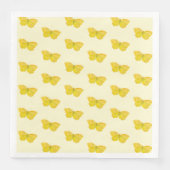 Gele vlindervliegende brimstone servet (Voorkant)