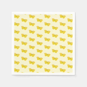 Gele vlindervliegende brimstone servet