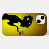 Gele vlindervrouw Case-Mate iPhone case (Achterkant (horizontaal))