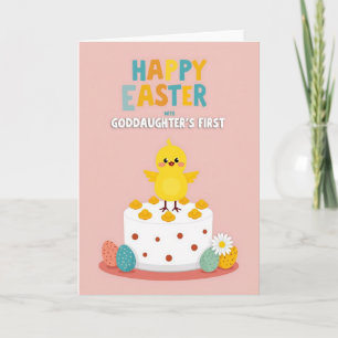 Gele Vogel Cake Patroenkaart Kaart
