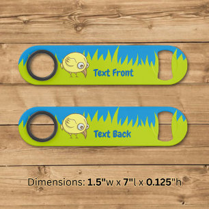 Gele vogel cartoon bar sleutel speed flessenopener
