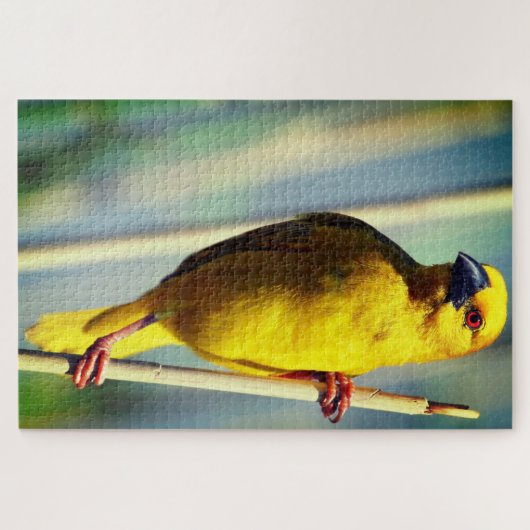 Gele vogel legpuzzel (Horizontaal)