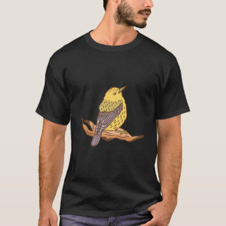 Gele Vogel Motief Voor Kinderen T-shirt