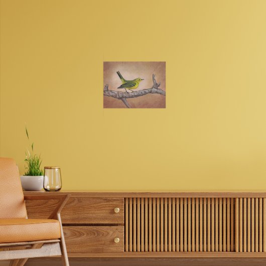 Gele vogel poster (Woonkamer 2)