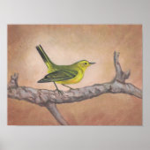 Gele vogel poster (Voorkant)