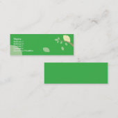 Gele vogel - Skinny Mini Visitekaartje (Voorkant / Achterkant)