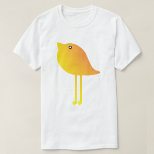 Gele Vogel Vector T-shirt