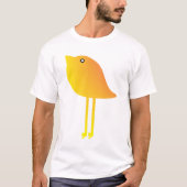 Gele Vogel Vector T-shirt (Voorkant)