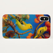 Gele vogels op een boomtak Case-Mate iPhone case (Achterkant (horizontaal))