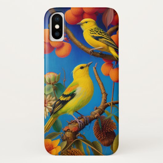 Gele vogels op een boomtak Case-Mate iPhone case (Achterkant)
