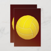 Gele Volleyball Earthy Red Background (Voorkant / Achterkant)