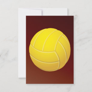 Gele Volleyball Earthy Red Background
