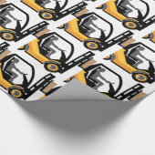 Gele vorklift cadeaupapier (Hoek)