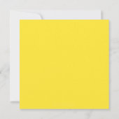 Gele vrijgezellenfeest uitnodiging / Aankondiging (Achterkant)