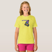 Gele vrouw basic T-shirts (Voorkant volledig)