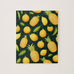 Gele Vruchten En Ananas Legpuzzel