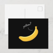 Gele vruchten van banaan briefkaart (Voorkant / Achterkant)