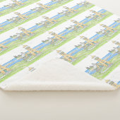 Gele vuurtoren Sherpa Blanket Sherpa Deken (3/4)