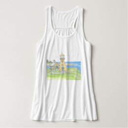 Gele Vuurtoren Tanktop; Ocean Blue Tanktop