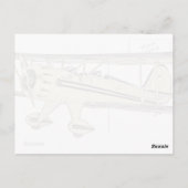  gele Waco-schottenpotlood Briefkaart (Achterkant)