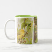 Gele Warbler Coffee-Mok Tweekleurige Koffiemok (Links)