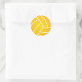 Gele Water Polo Ball Sticker (Tas)