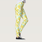 Gele watermeloenslijmen leggings (Rechts)