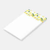 Gele Waterverf Vruchtpatroon Post-it® Notes (Schuin)