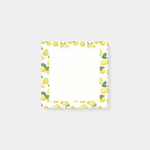 Gele Waterverf Vruchtpatroon Post-it® Notes