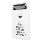 Gele wijn mini klembord (Angled2)