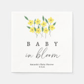 Gele Wildbloemen - Baby in bloei Servet (Voorkant)